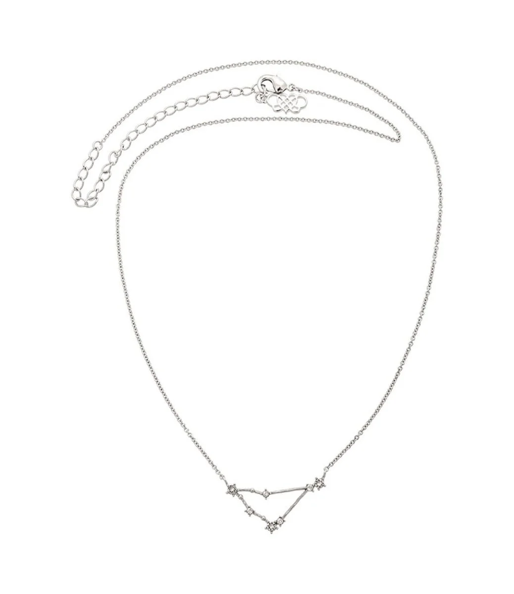 Capricorn Star Sign Necklace - Silver By Lily & Rose
