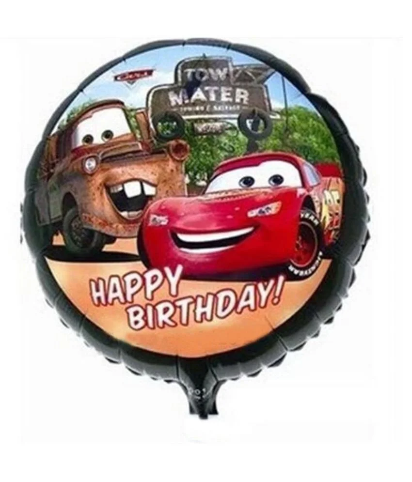 Happy Birthday Cars Helium Balloon