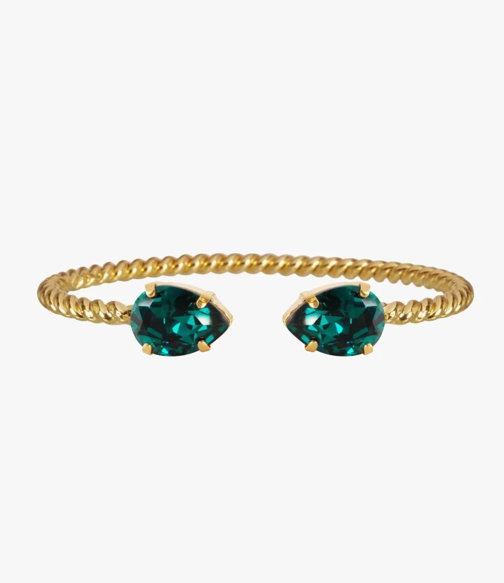 Caroline Svedbom Mini Drop Bracelet Emerald