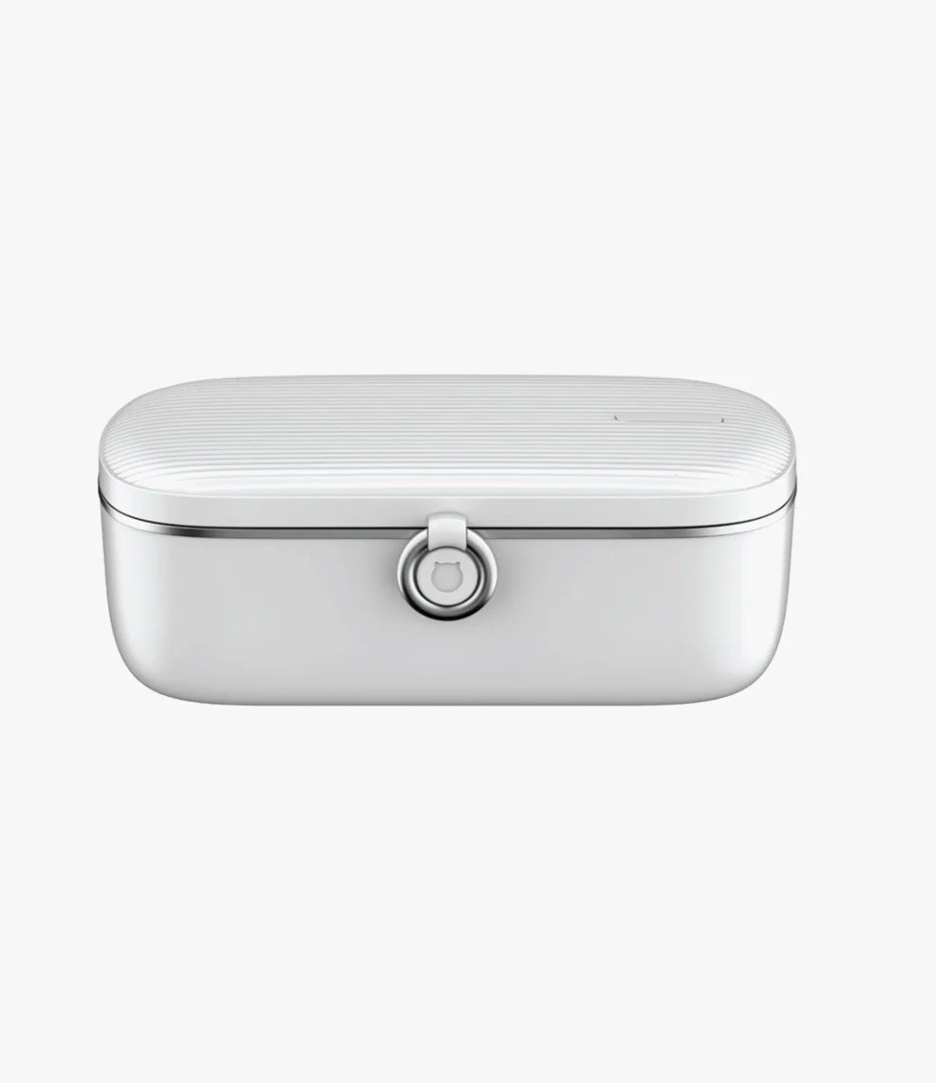 صندوق غداء كهربائي كازما أبيض من جاساني
