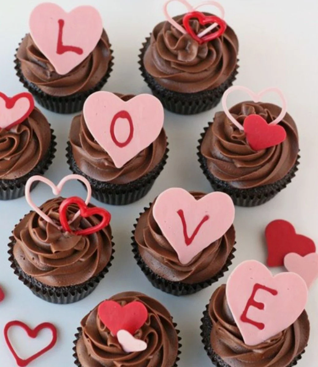 Chocolate Love Cupcakes