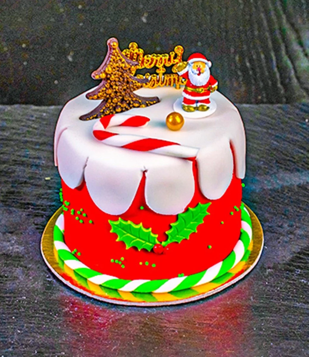 Christmas Bento Raspberry Cake by Bloomsbury's