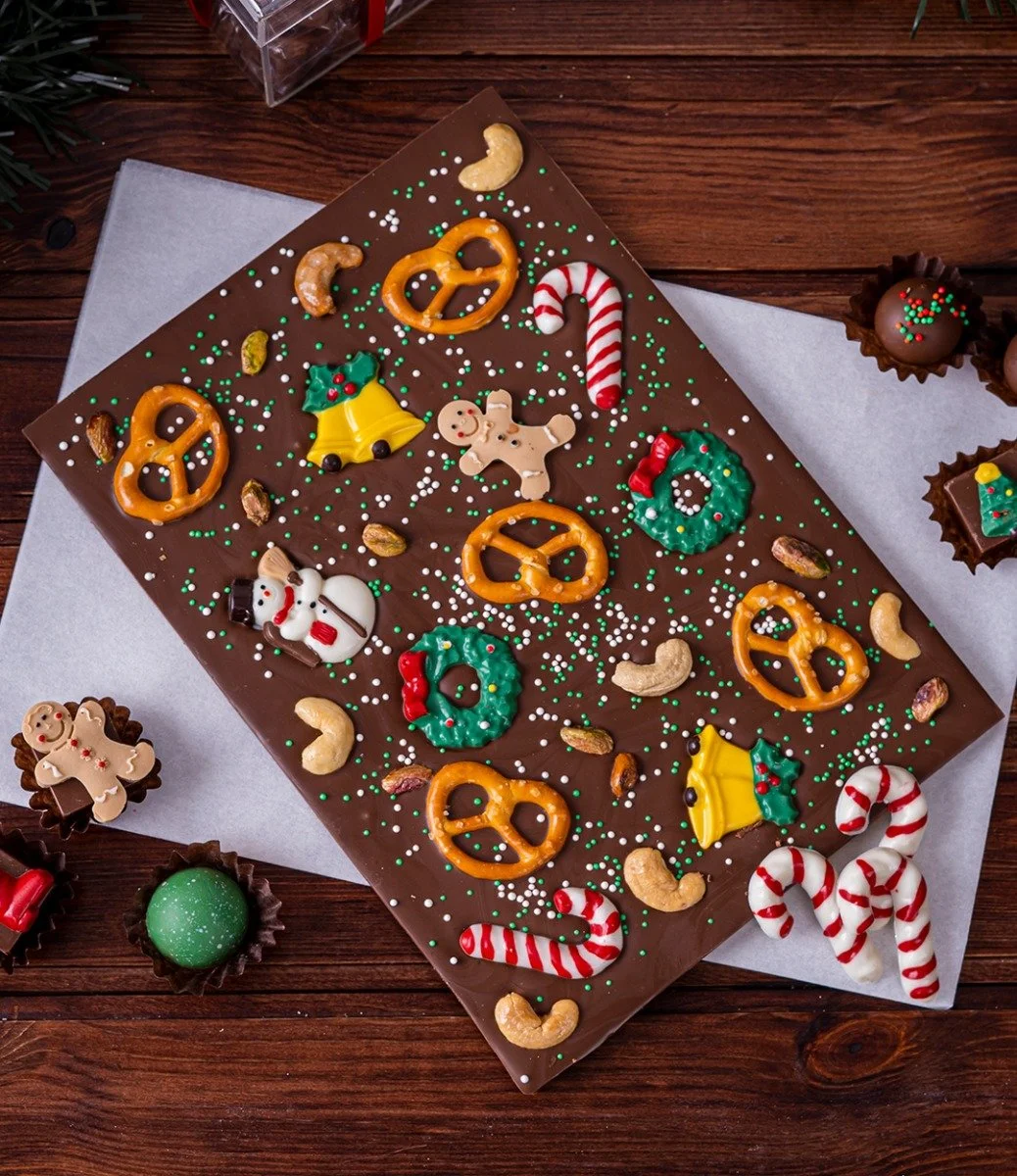 Christmas Chocolate Slabs by Lilac 