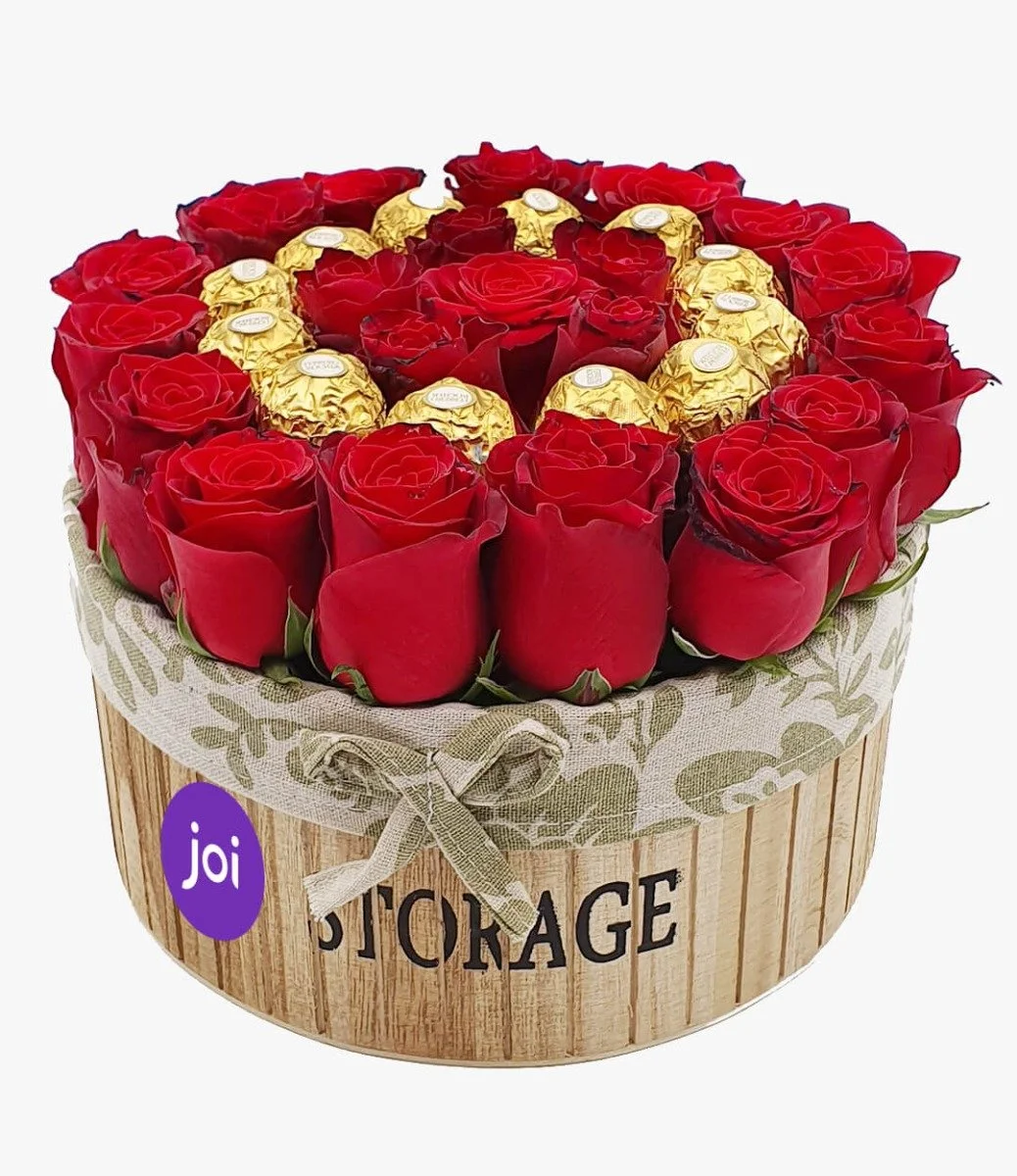 صندوق زهور دائرة الحب 