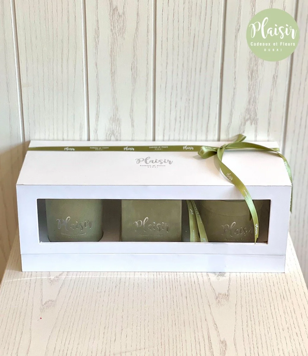 Classic Trio Gift Box - Olive by Plaisir