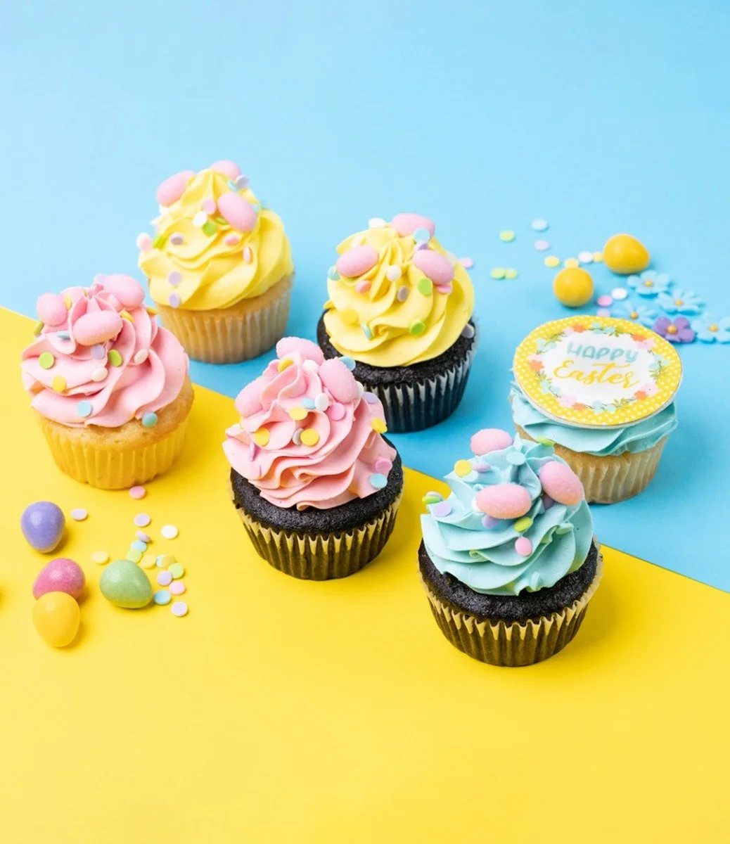 Colorful Easter Cupcakes by Cake Social