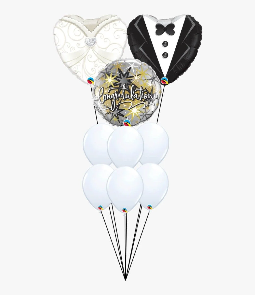 Congratulations Wedding Balloon Bundle