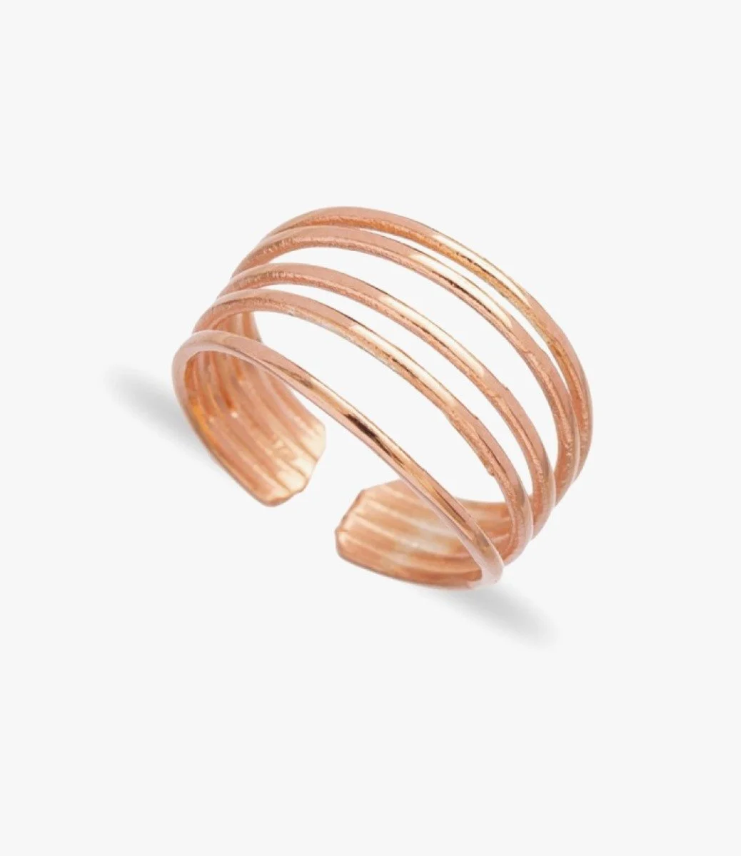 Connecting Rings Ring With Purity Rose Gold