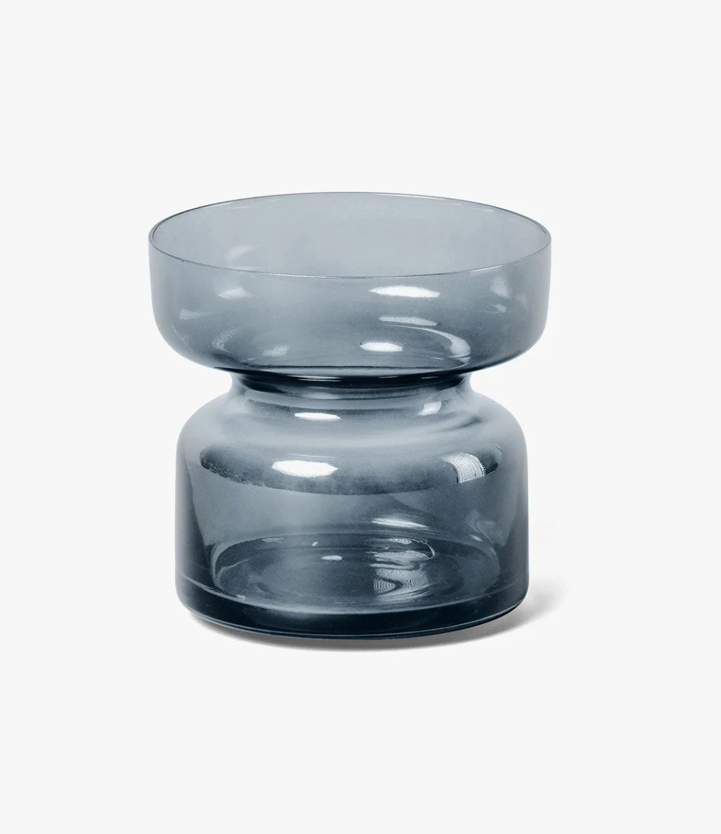 Copenhagen Tea Light Holder - Sapphire Glass