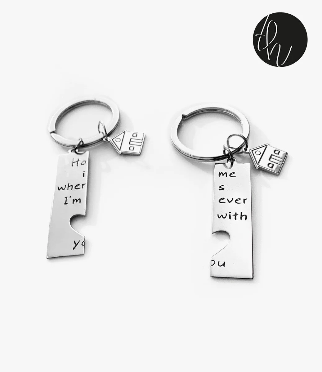 Couples Custumized Keychain( 2 Pieces)