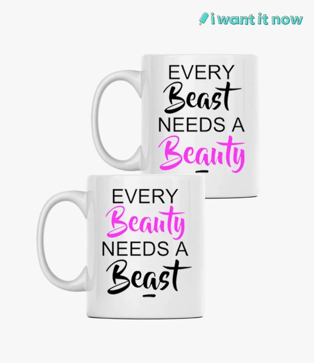 Couple Mugs - Beauty & Beast By I Want It Now