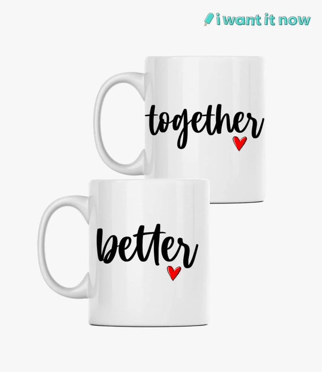 Couple Mugs - Better & Together By I Want It Now