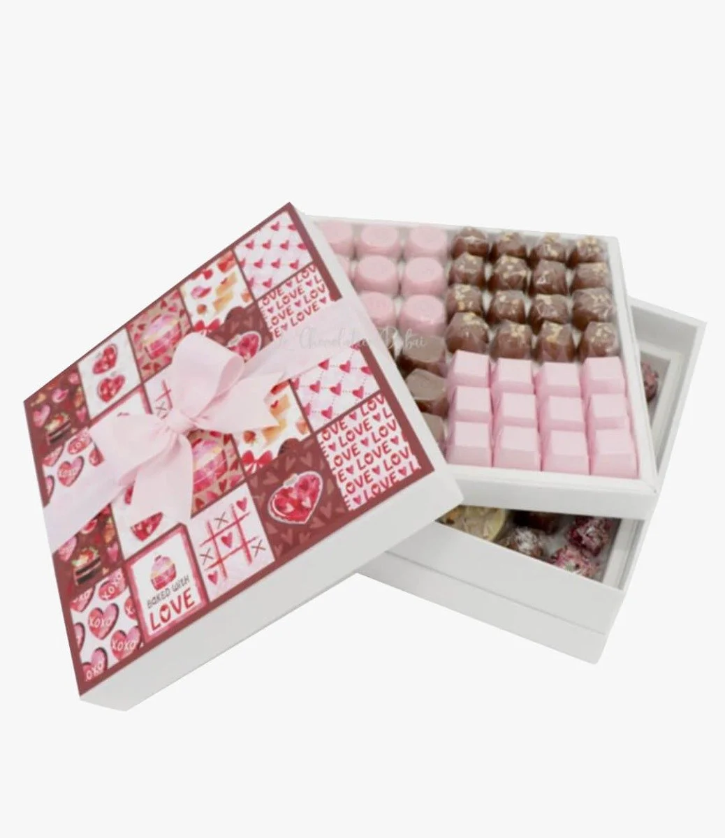 Cupcake Hearts Valentine Luxury Chocolate Box by Le Chocolatier Dubai
