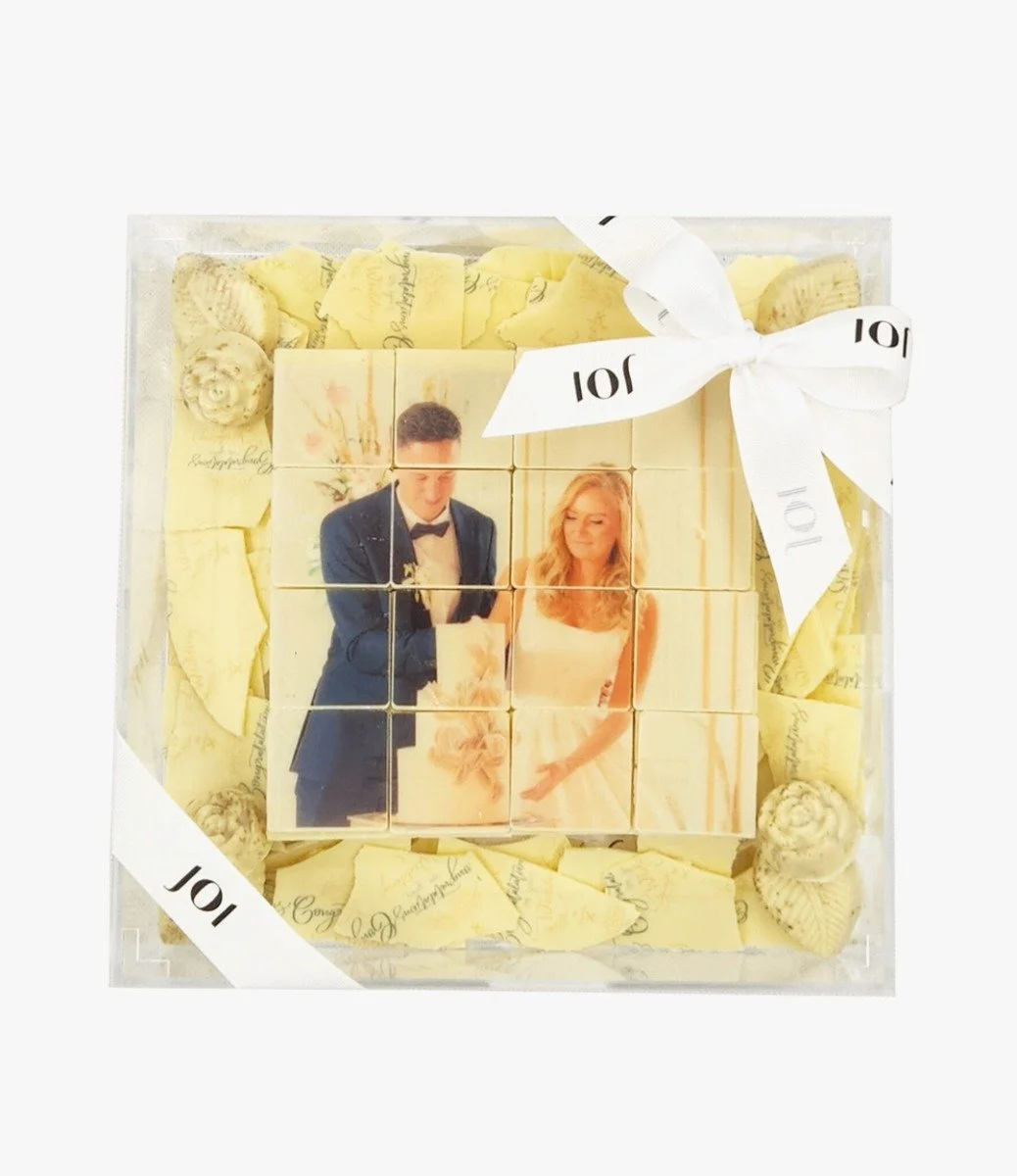 Customizable Photo Puzzle Acrylic Gift Tray by Chocolatier