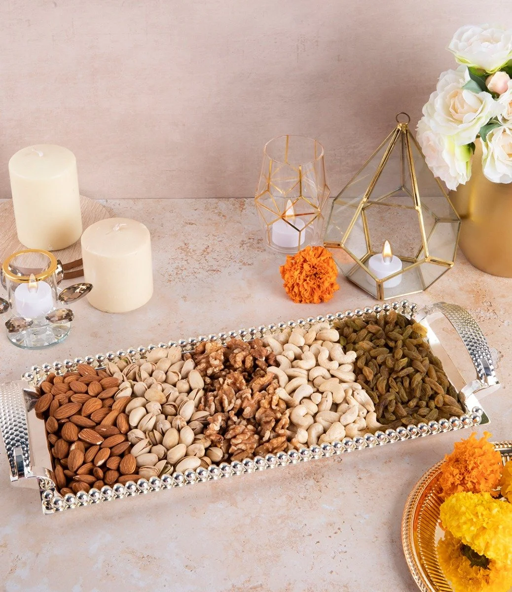 Diwali Special Assorted Dryfruits Thal 900g by My Govinda's