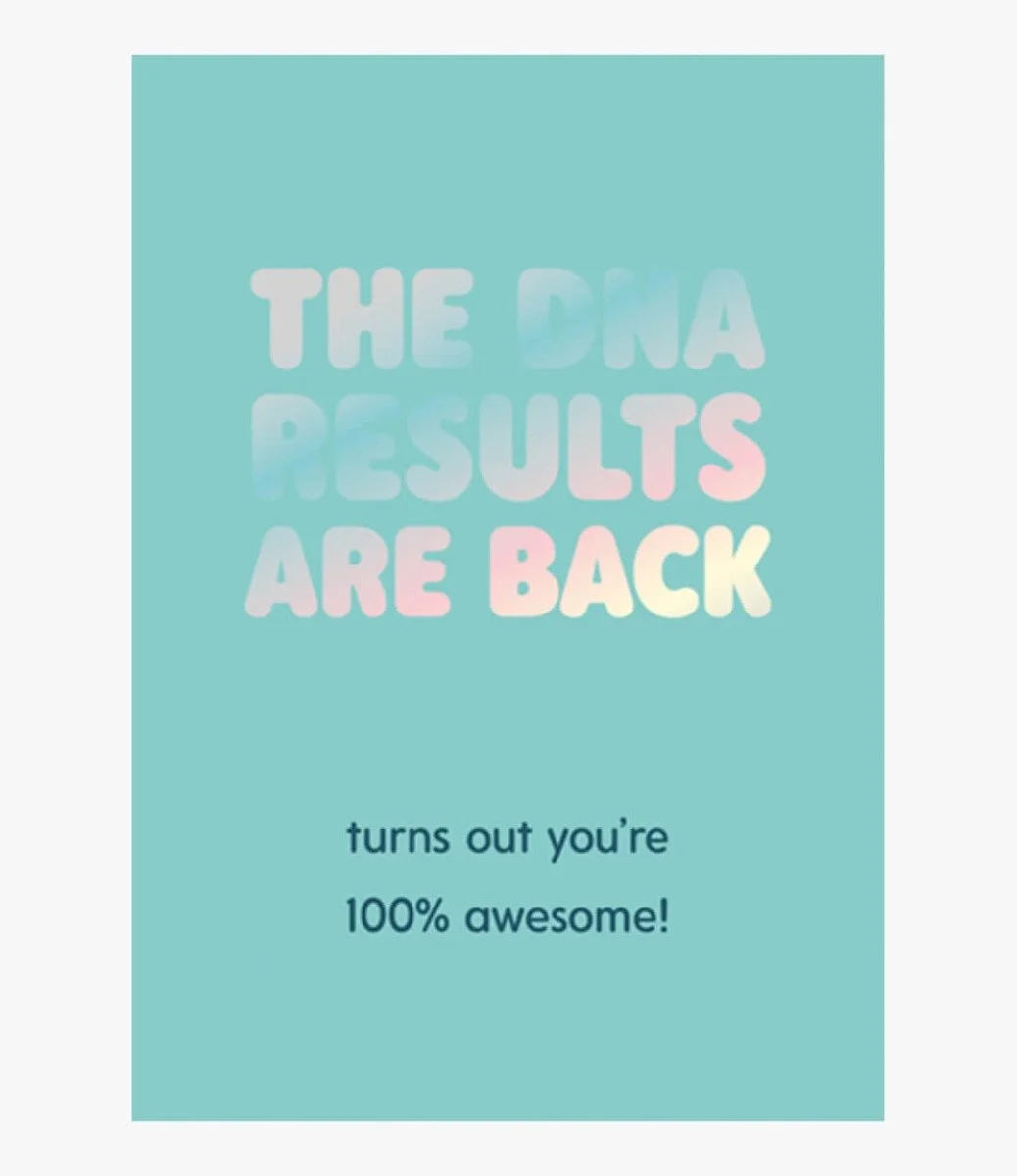 DNA Results Greeting Card by Fuzzy Duck