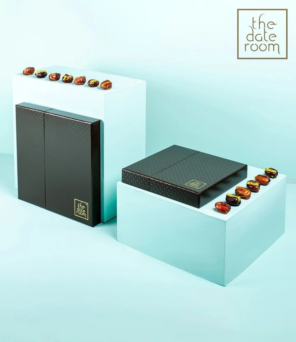 Ebony Box - Medium Filled Dates by The Date Room