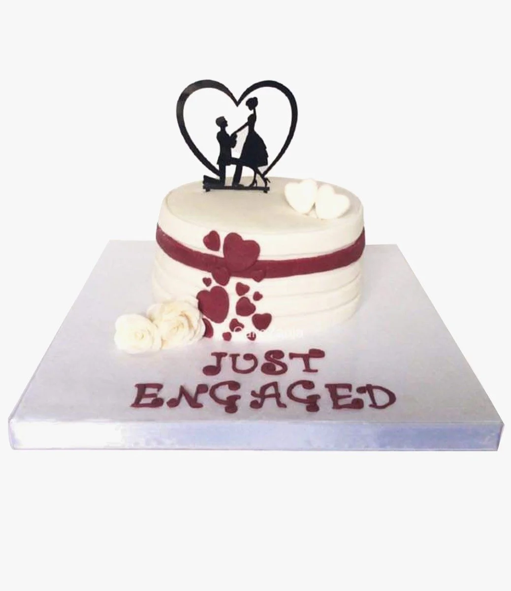 Engagement Red Cake
