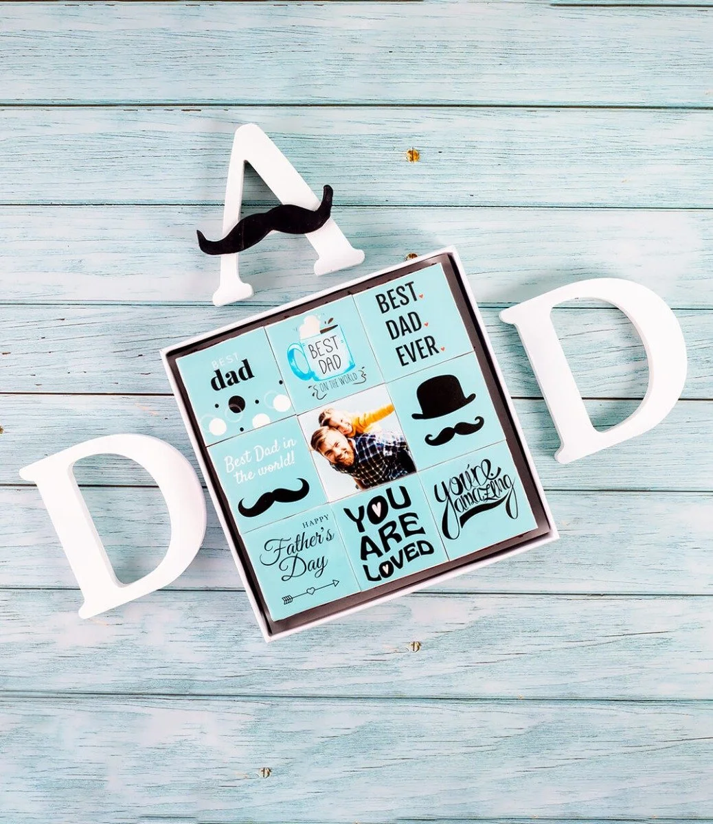 Father's Day Photo Printed Brownies by Cake Social