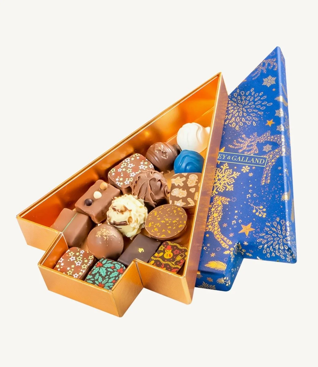 صندوق شوكولاتة شجرة الأعياد 15 قطعة من فوري جالاند