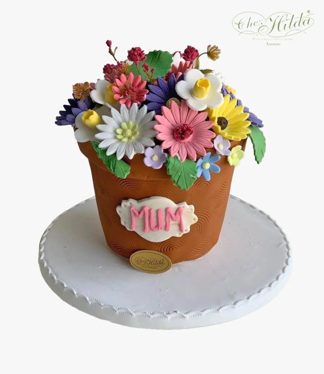 Floral Mom Cake, by Chez Hilda  - Lazy Cake Flavour 