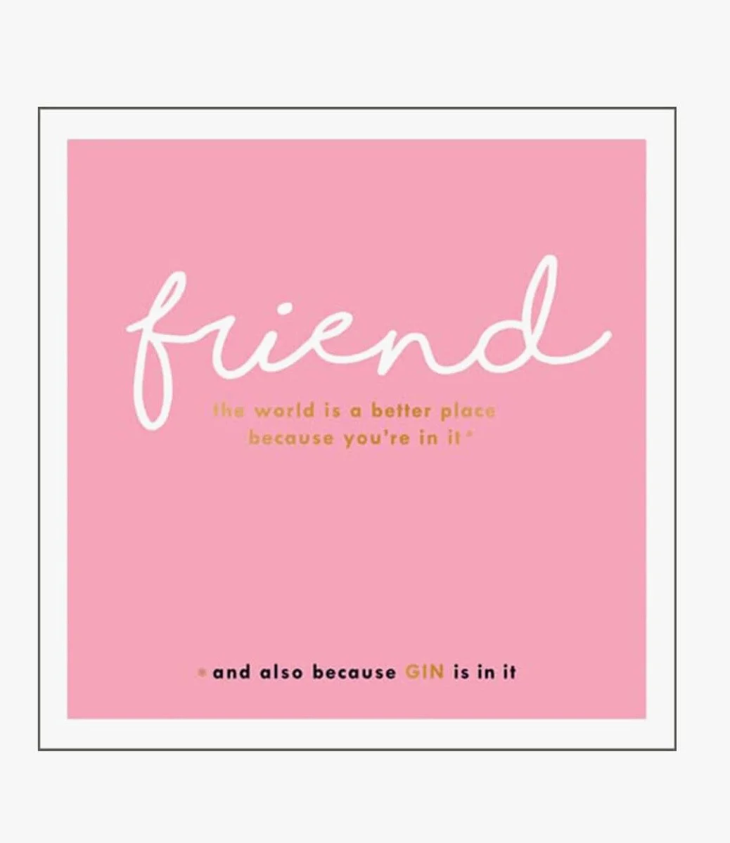 Friend World Is A Better Place Greeting Card by Alice Scott