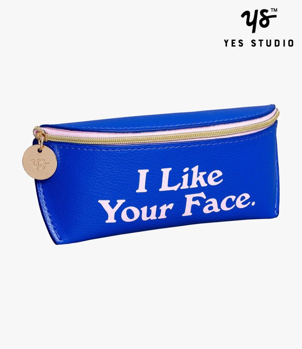 Blue and White Glasses Case by Yes Studio