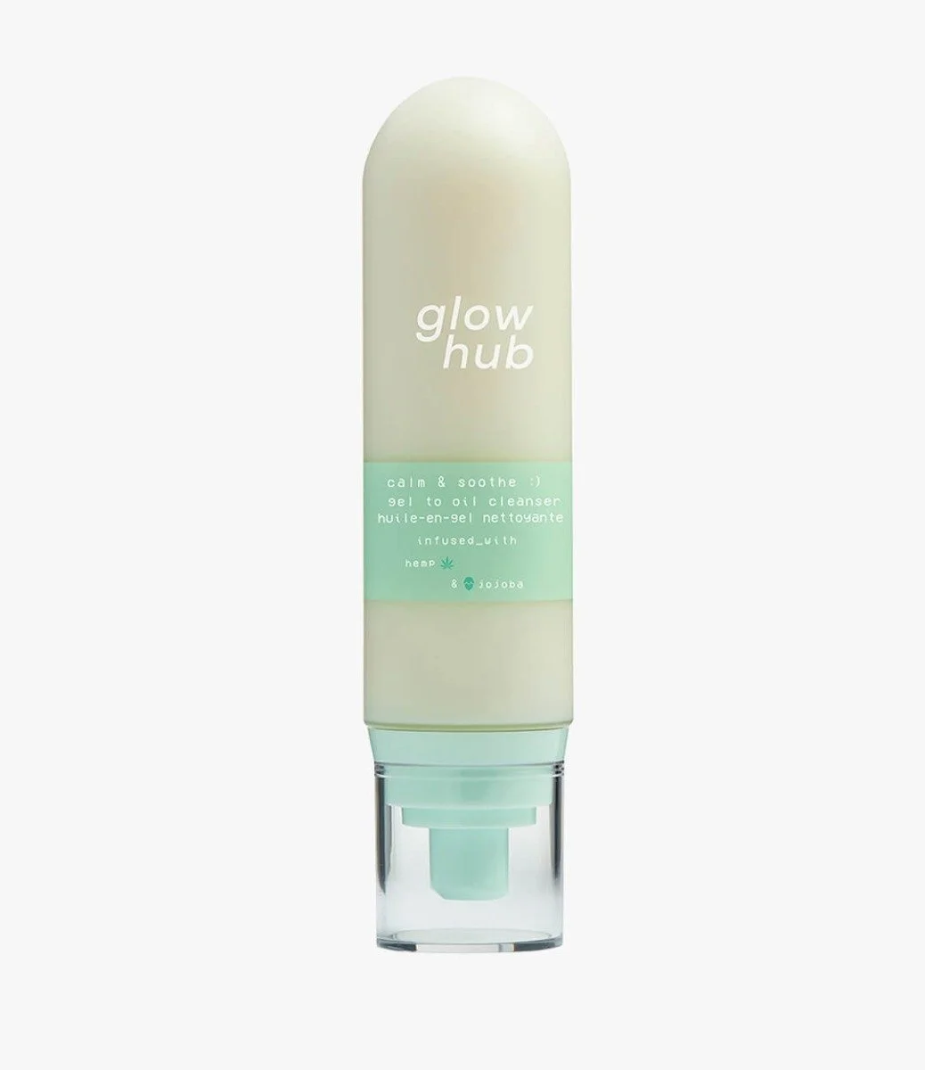 Glow Hub calm & soothe gel to oil cleanser 120ml