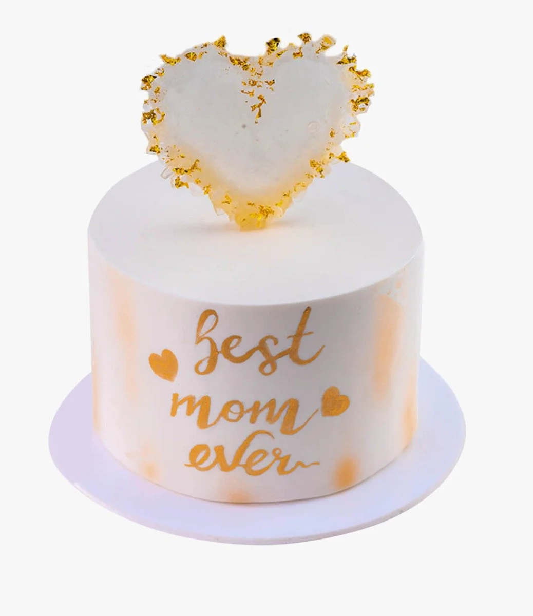 Gold Heart Cake By Mister Baker