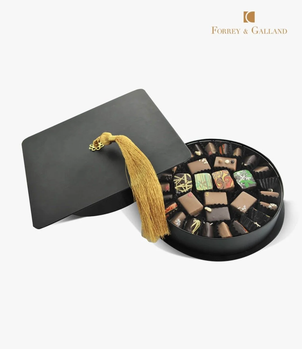 Graduation Round Chocolate Cap by Forrey & Galland