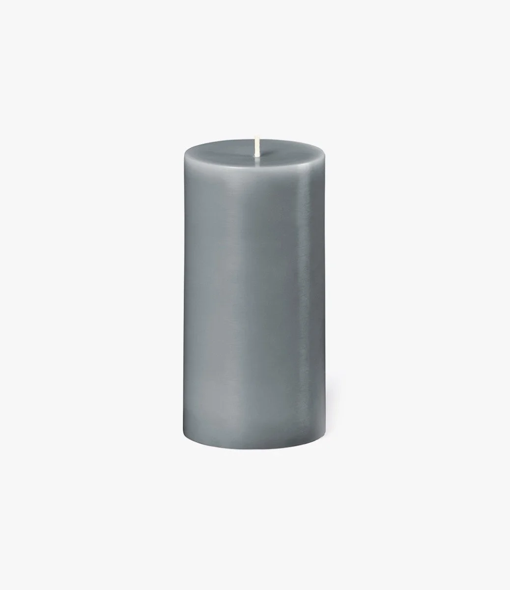 Grey Pillar Candle 380g -Persian Thyme