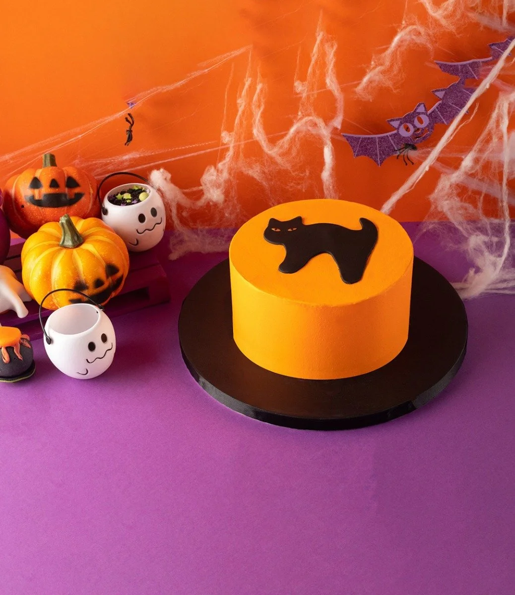 Halloween Cat Cake by Cake Social