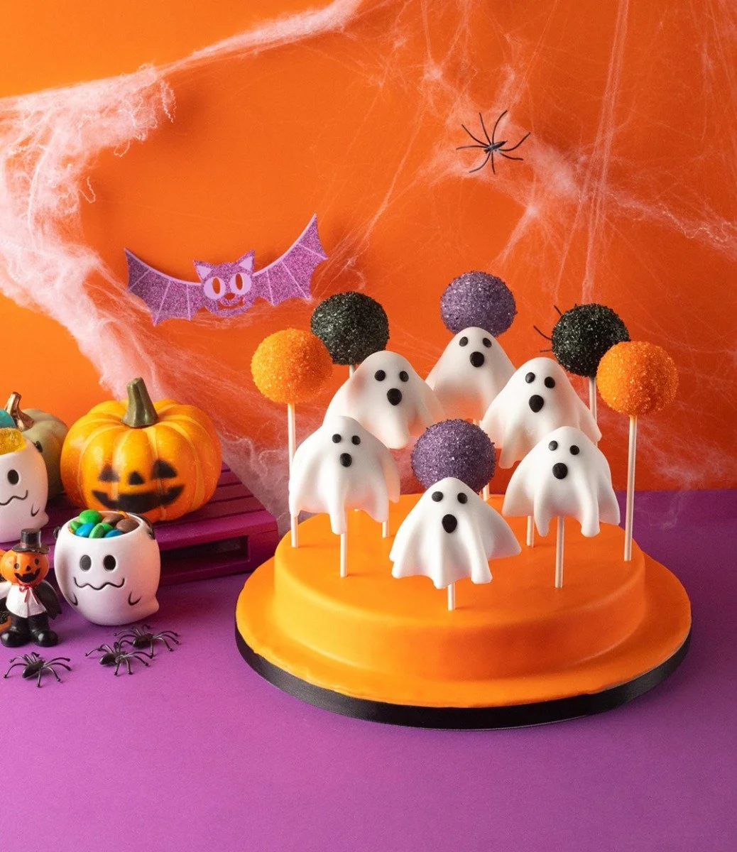 Halloween Ghosts Cakepops by Cake Social