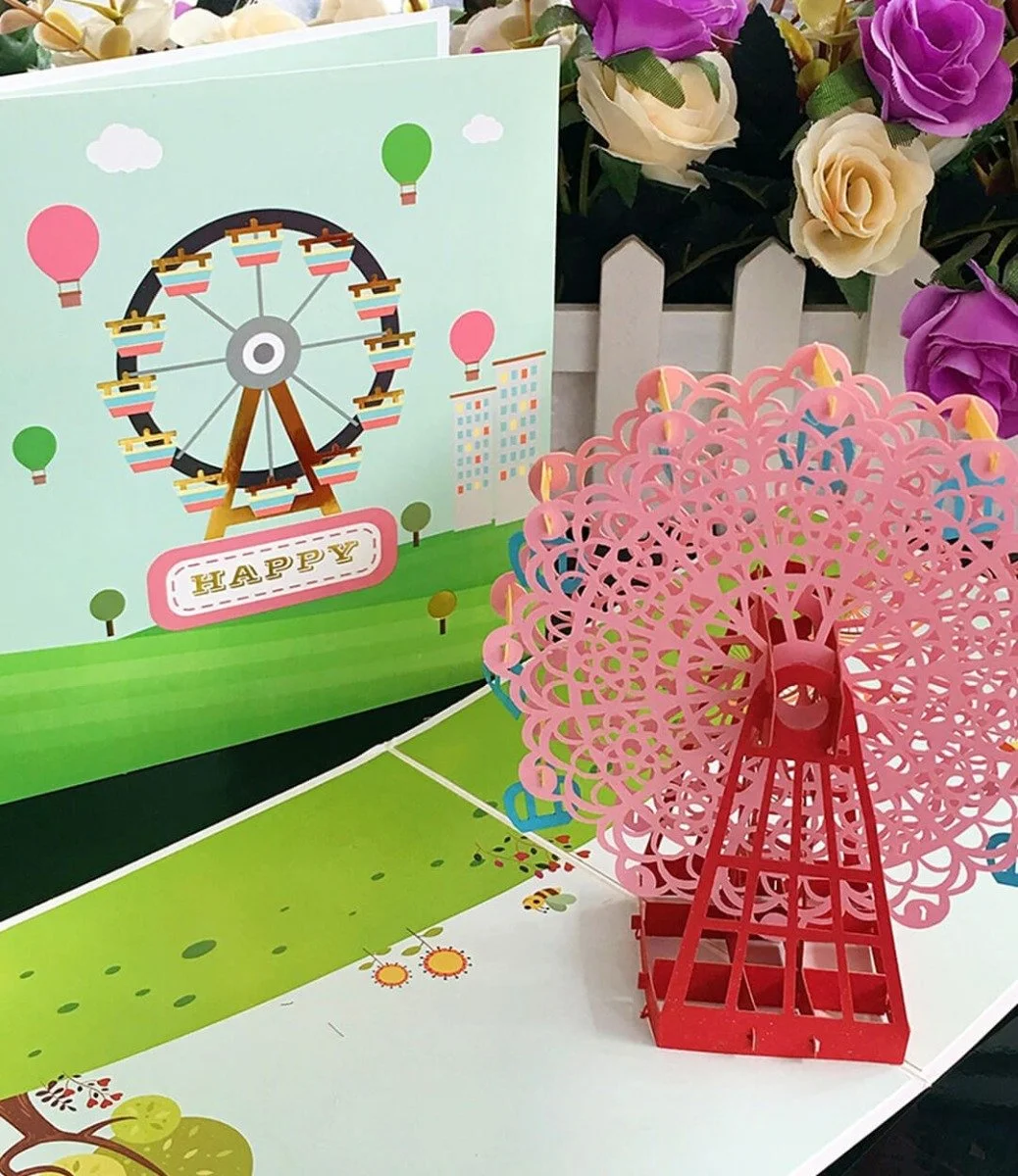 Happiness 3D Greeting Card