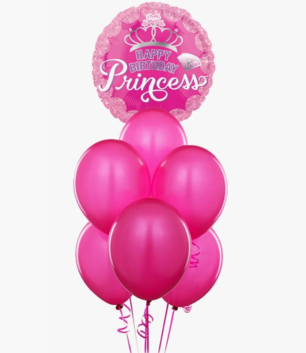 Happy Birthday Princess Balloon Bundle 