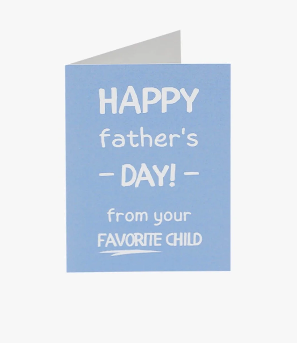 بطاقة معايدة بعبارة "عيد أب سعيد"