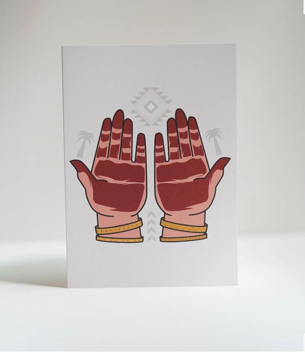 Henna Paws Greeting Card