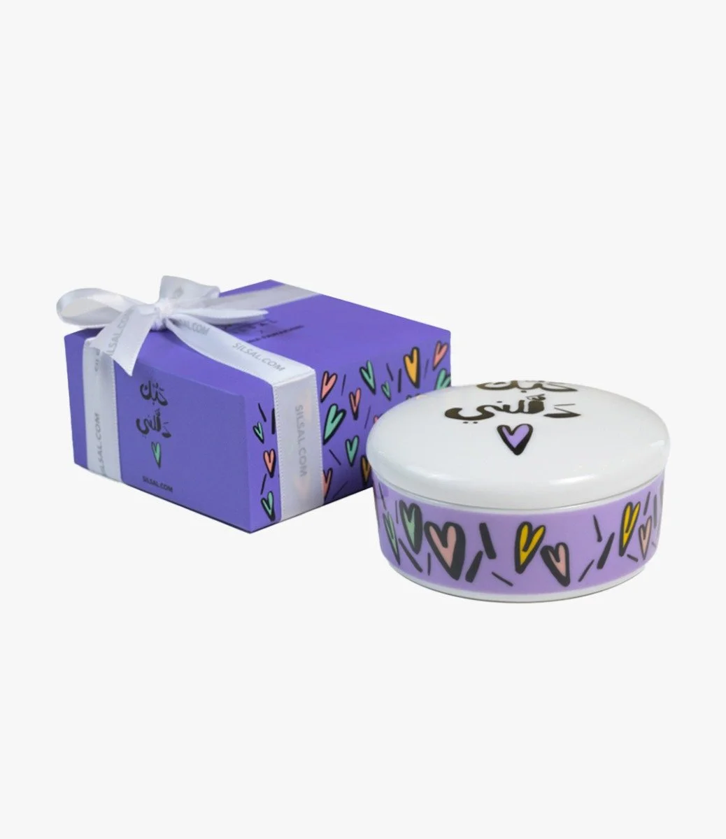 Hubbak Trinket Pot Purple by Silsal
