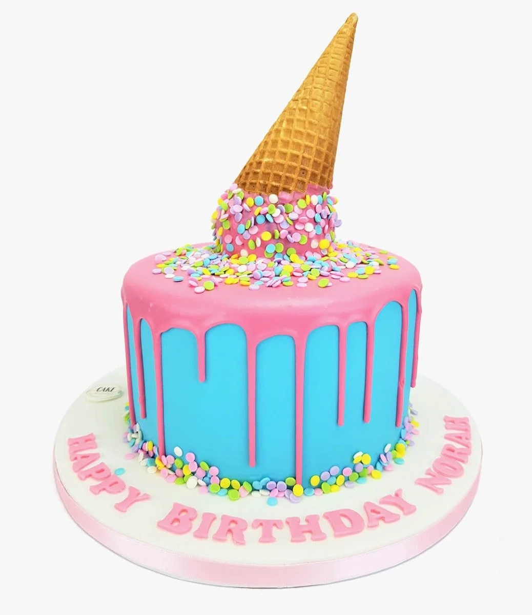 Icecream Cone Cake By Cake Social