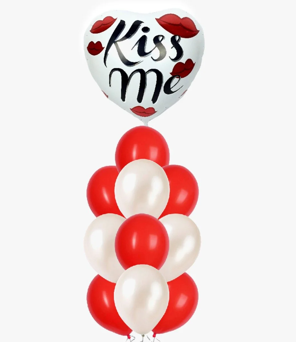 Kiss me Balloon Bouquet