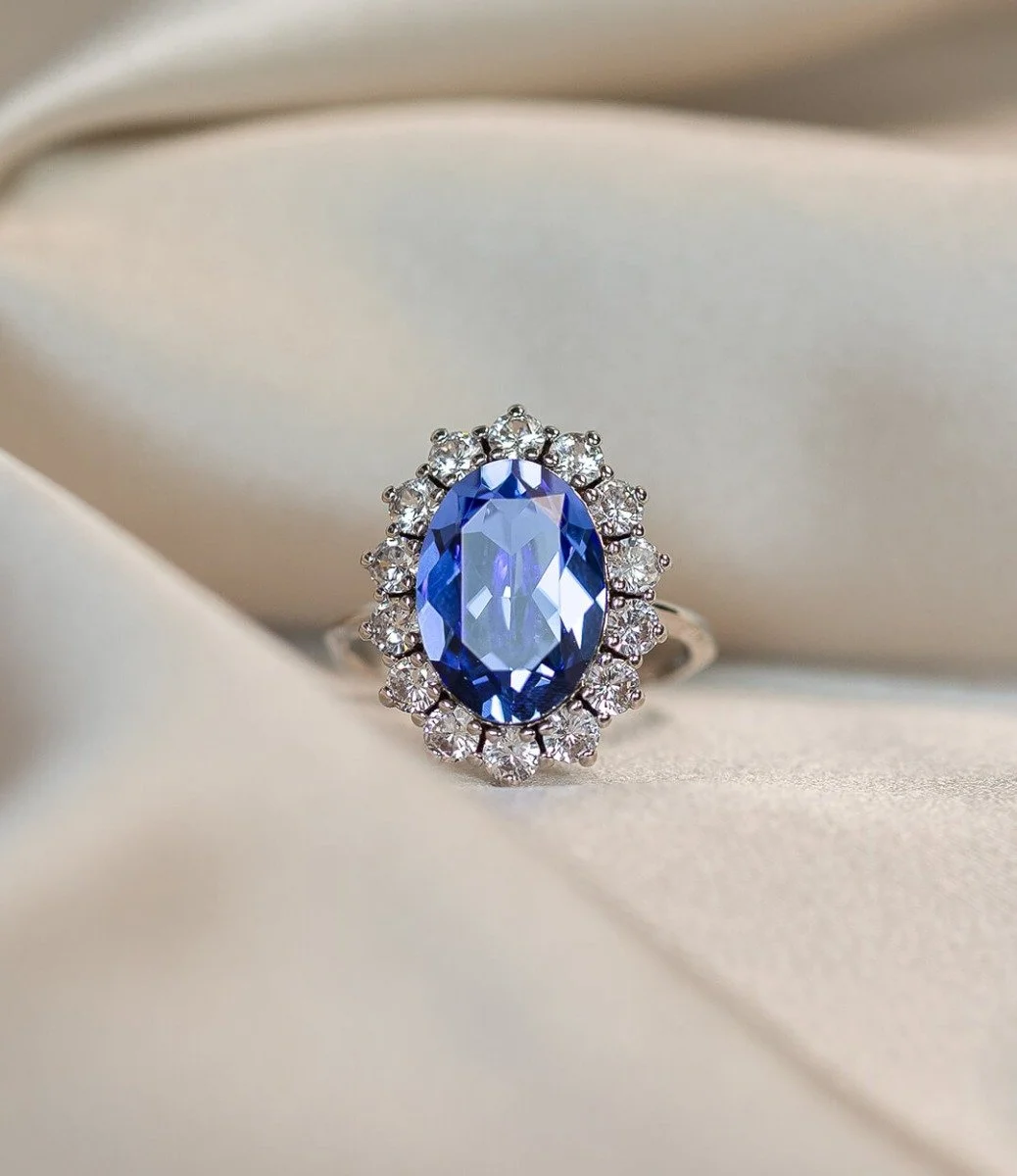Lady Di Ring- Sapphire By Lily & Rose