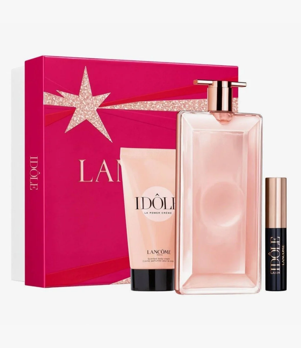 Lancome Idôle Gift Set (EDP 50ml + Body Cream 50ml + Lash Mascara 2.5ml)
