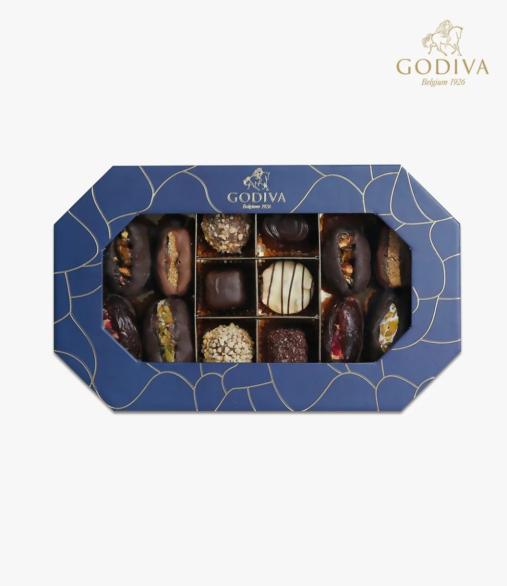 Large Ramadan Hexa Date & Chocolate Box by Godiva