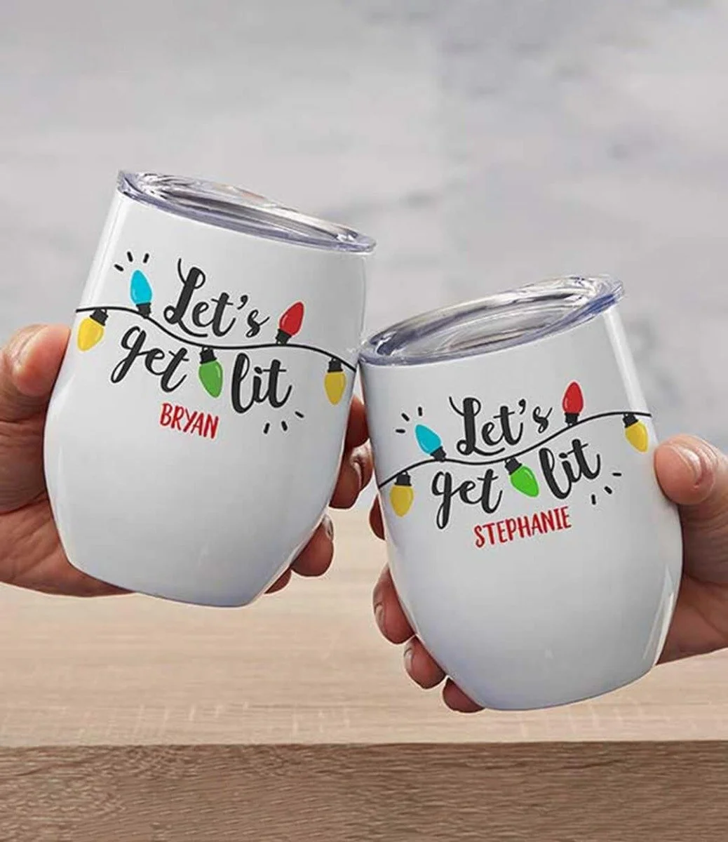 Let's Get Lit Personalized Stainless Insulated Cup