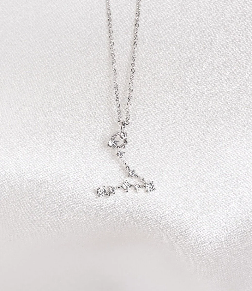 Pisces Star Sign Necklace - Silver By Lily & Rose