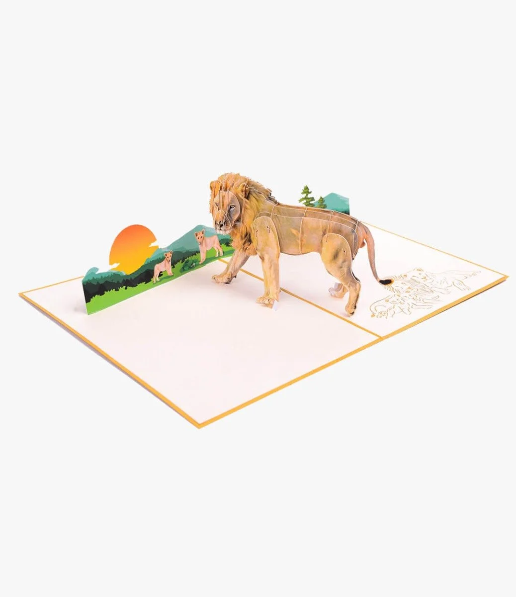Lion King - 3D Pop up Card By Abra Cards