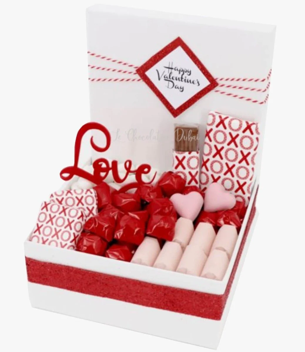 Love Valentine Luxury Chocolate Hamper by Le Chocolatier Dubai