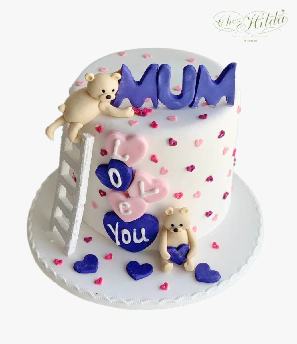 Love you mom cake by Chez Hilda 