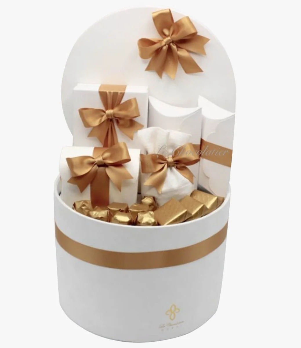 Luxury Chocolate & Sweets Velvet Box Hamper By Le Chocolatier