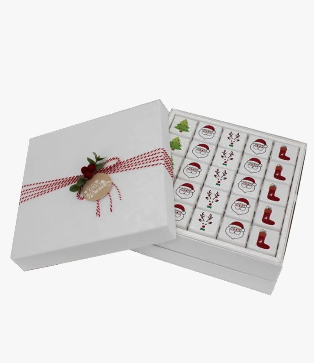 صندوق شوكولاتة الكريسماس الفاخر من لو شوكولاتيير